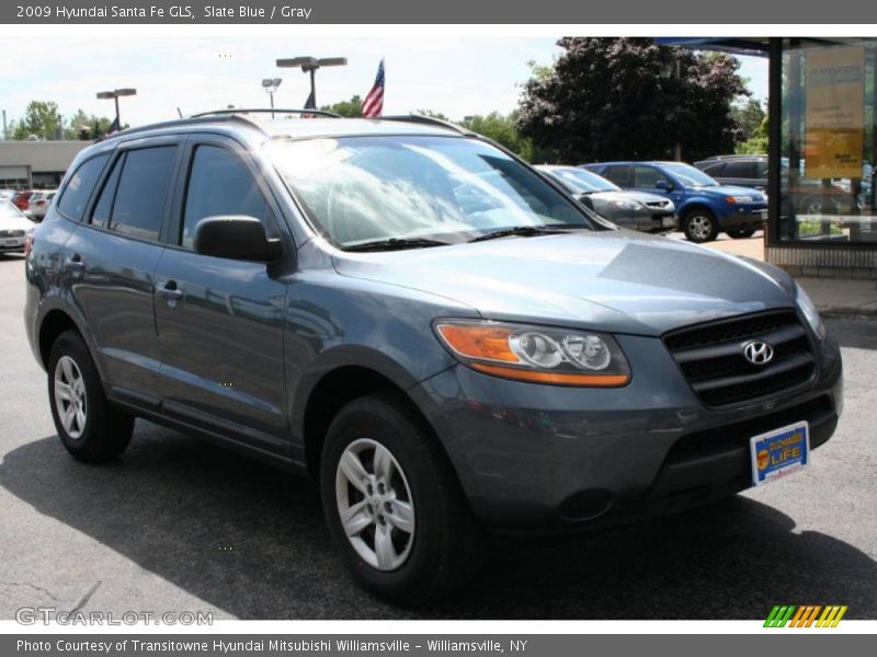 Slate Blue / Gray 2009 Hyundai Santa Fe GLS
