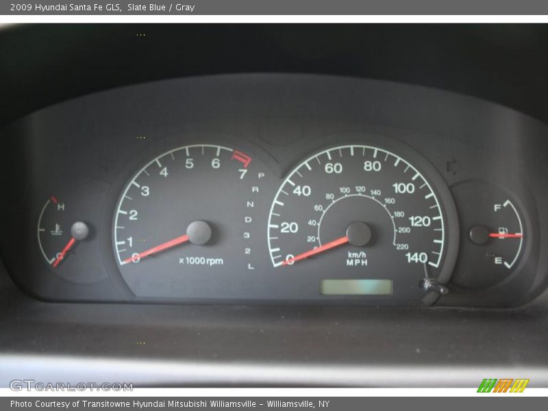 Slate Blue / Gray 2009 Hyundai Santa Fe GLS