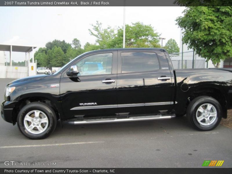 Black / Red Rock 2007 Toyota Tundra Limited CrewMax 4x4