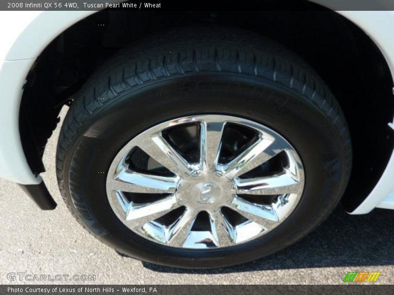 Tuscan Pearl White / Wheat 2008 Infiniti QX 56 4WD