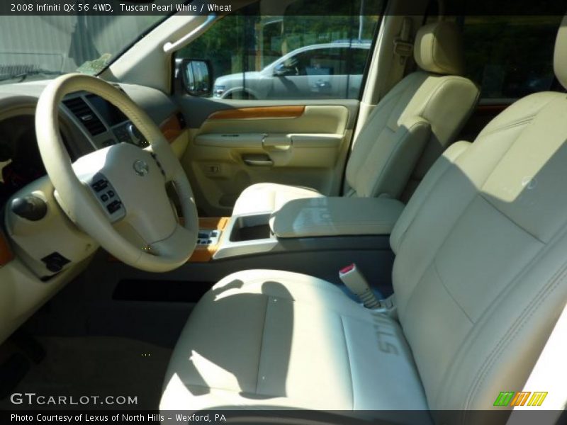 Tuscan Pearl White / Wheat 2008 Infiniti QX 56 4WD