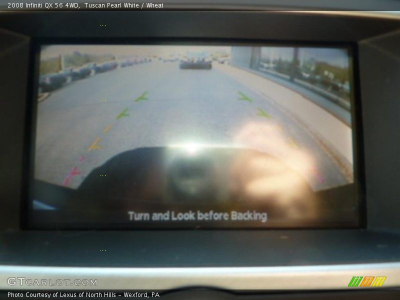Tuscan Pearl White / Wheat 2008 Infiniti QX 56 4WD