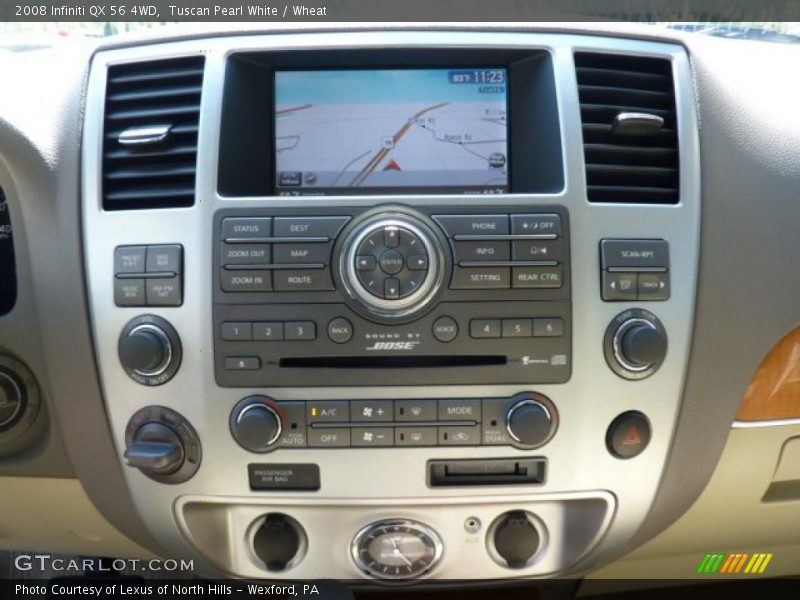 Tuscan Pearl White / Wheat 2008 Infiniti QX 56 4WD