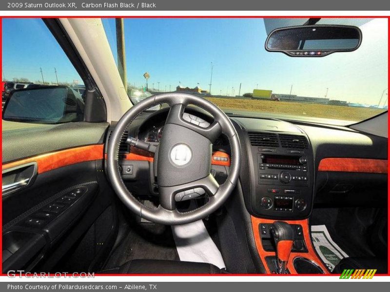 Carbon Flash Black / Black 2009 Saturn Outlook XR