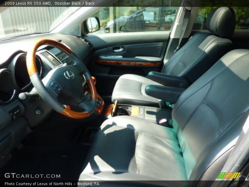 Obsidian Black / Black 2009 Lexus RX 350 AWD