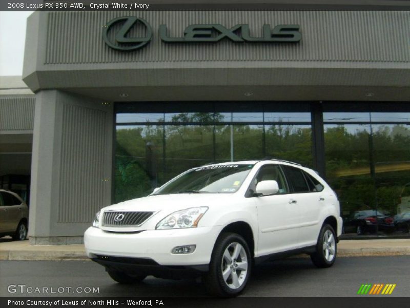 Crystal White / Ivory 2008 Lexus RX 350 AWD