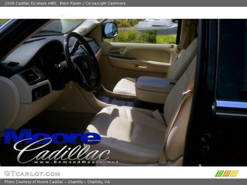 Black Raven / Cocoa/Light Cashmere 2008 Cadillac Escalade AWD