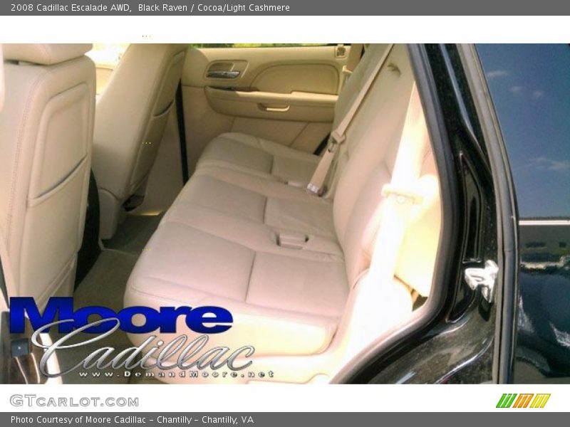 Black Raven / Cocoa/Light Cashmere 2008 Cadillac Escalade AWD