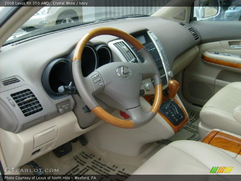 Crystal White / Ivory 2008 Lexus RX 350 AWD