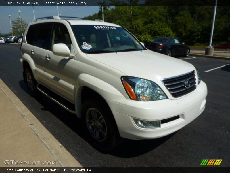 Blizzard White Pearl / Ivory 2009 Lexus GX 470