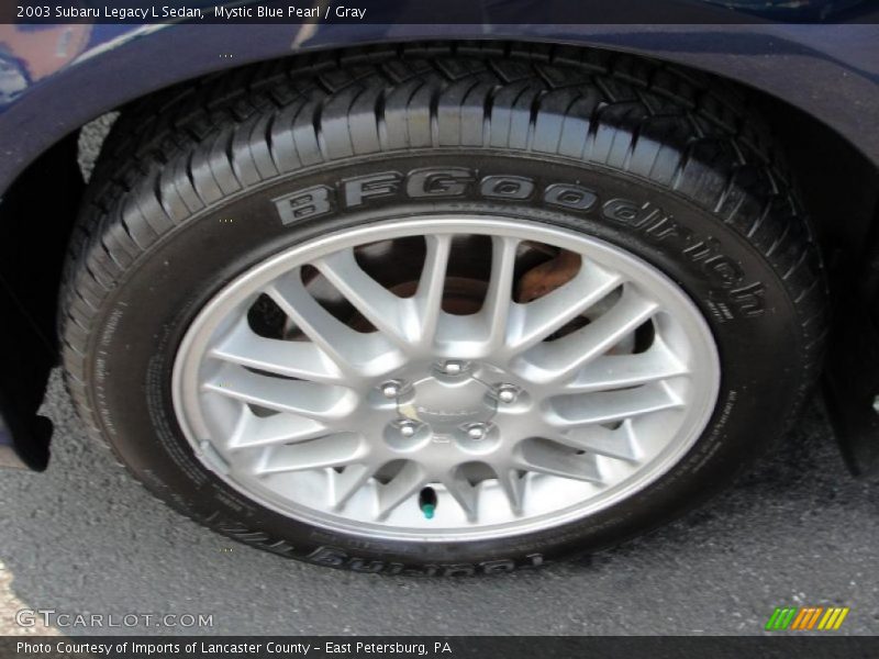 Mystic Blue Pearl / Gray 2003 Subaru Legacy L Sedan