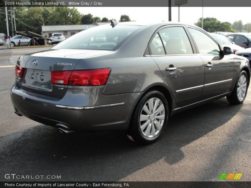 Willow Gray / Gray 2009 Hyundai Sonata Limited V6