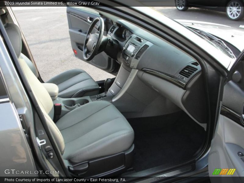 Willow Gray / Gray 2009 Hyundai Sonata Limited V6