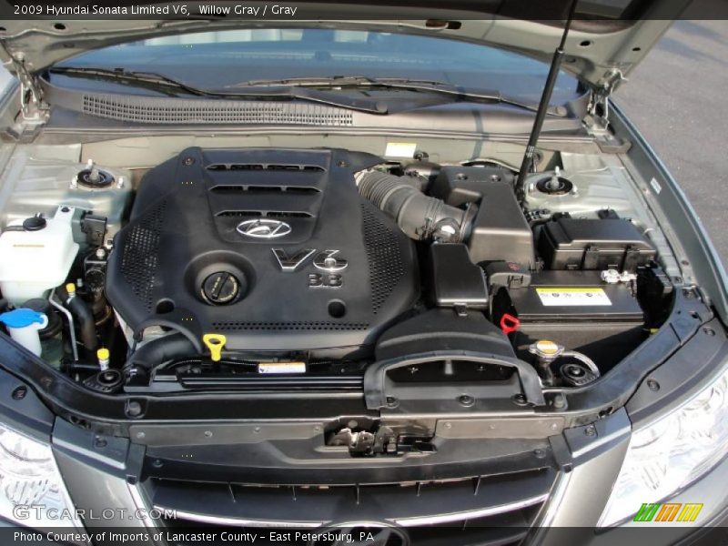 Willow Gray / Gray 2009 Hyundai Sonata Limited V6