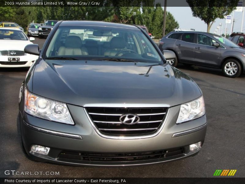 Willow Gray / Gray 2009 Hyundai Sonata Limited V6