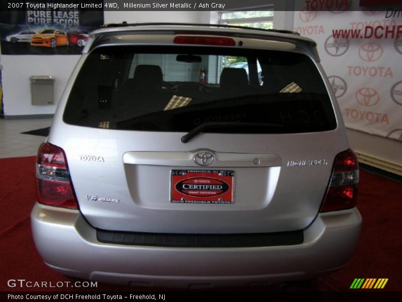 Millenium Silver Metallic / Ash Gray 2007 Toyota Highlander Limited 4WD
