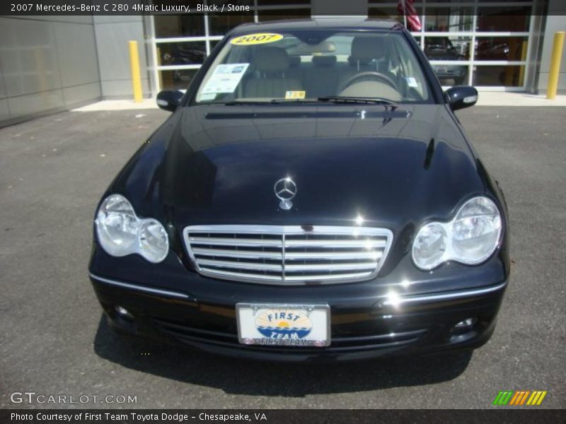 Black / Stone 2007 Mercedes-Benz C 280 4Matic Luxury