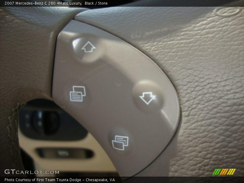 Black / Stone 2007 Mercedes-Benz C 280 4Matic Luxury