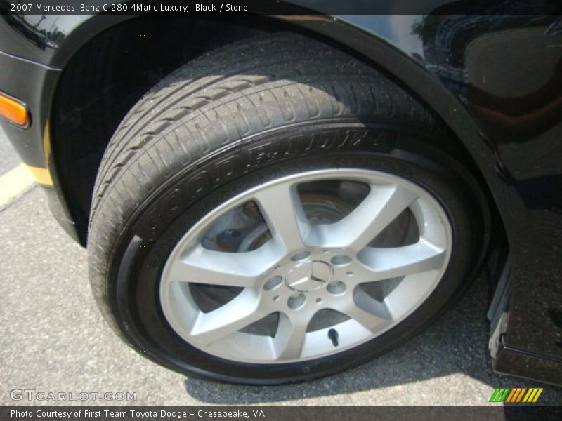 Black / Stone 2007 Mercedes-Benz C 280 4Matic Luxury
