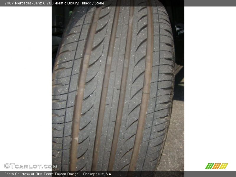 Black / Stone 2007 Mercedes-Benz C 280 4Matic Luxury