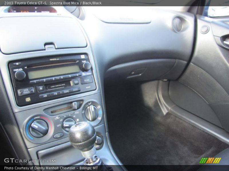 Spectra Blue Mica / Black/Black 2003 Toyota Celica GT-S