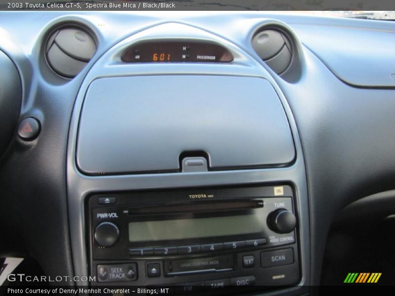 Spectra Blue Mica / Black/Black 2003 Toyota Celica GT-S