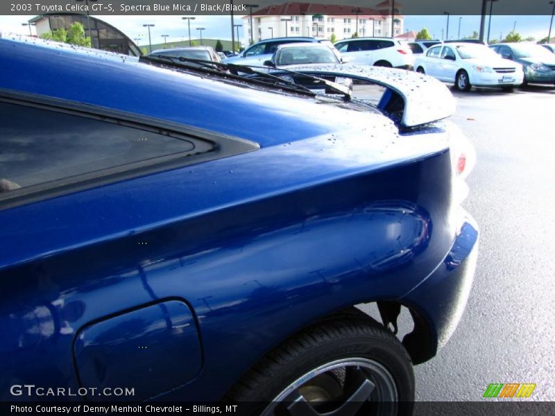 Spectra Blue Mica / Black/Black 2003 Toyota Celica GT-S