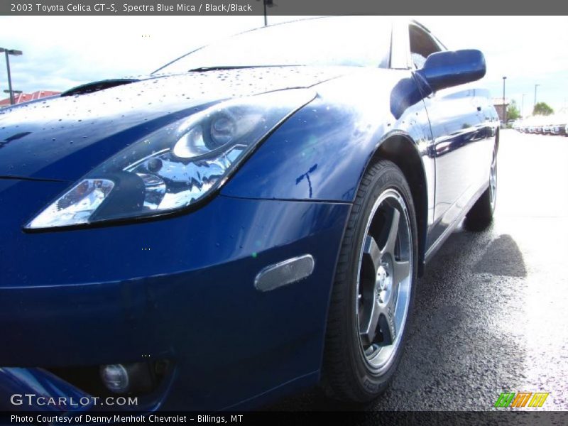 Spectra Blue Mica / Black/Black 2003 Toyota Celica GT-S