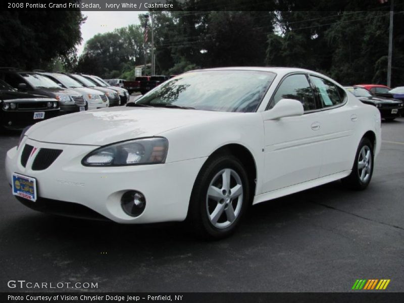 Ivory White / Cashmere 2008 Pontiac Grand Prix Sedan