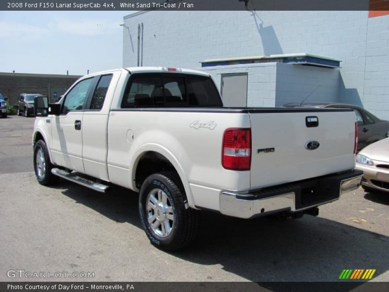 White Sand Tri-Coat / Tan 2008 Ford F150 Lariat SuperCab 4x4