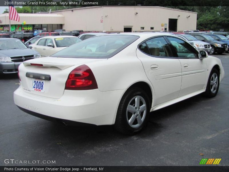 Ivory White / Cashmere 2008 Pontiac Grand Prix Sedan