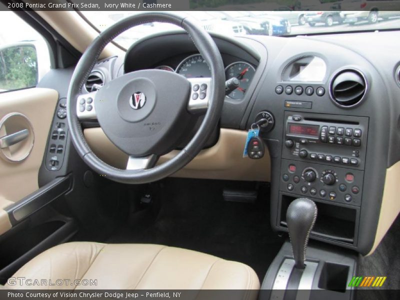 Ivory White / Cashmere 2008 Pontiac Grand Prix Sedan