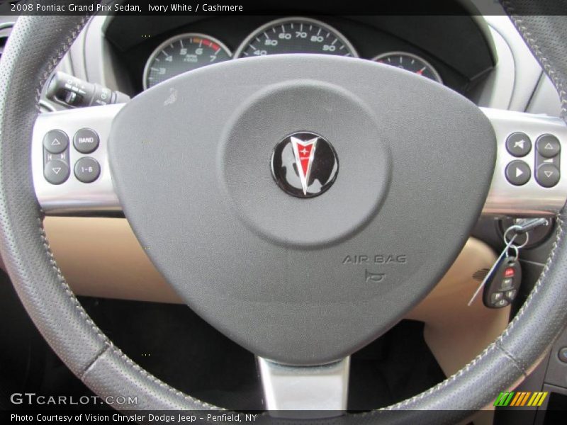 Ivory White / Cashmere 2008 Pontiac Grand Prix Sedan