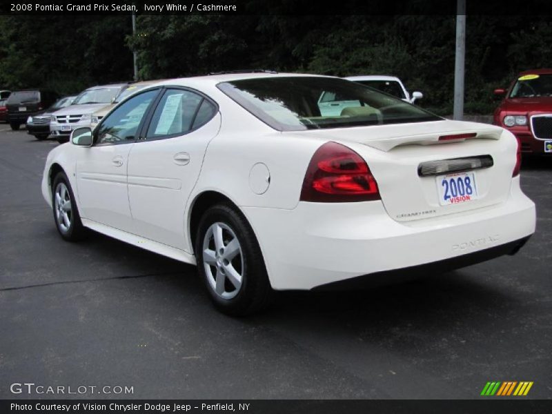 Ivory White / Cashmere 2008 Pontiac Grand Prix Sedan