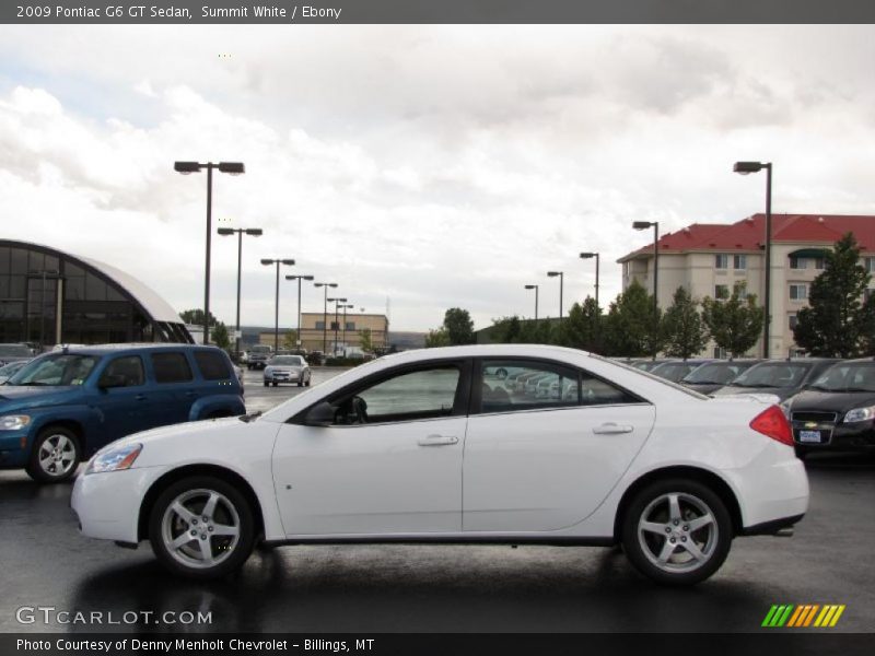 Summit White / Ebony 2009 Pontiac G6 GT Sedan