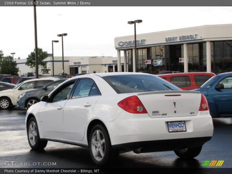 Summit White / Ebony 2009 Pontiac G6 GT Sedan