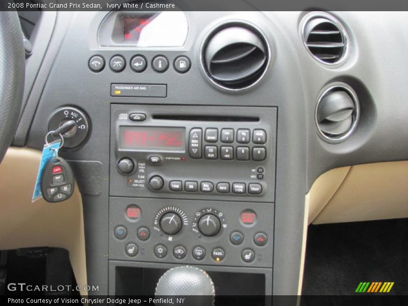 Ivory White / Cashmere 2008 Pontiac Grand Prix Sedan