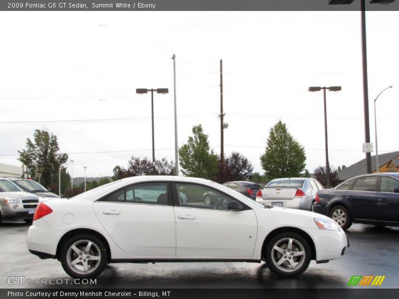 Summit White / Ebony 2009 Pontiac G6 GT Sedan