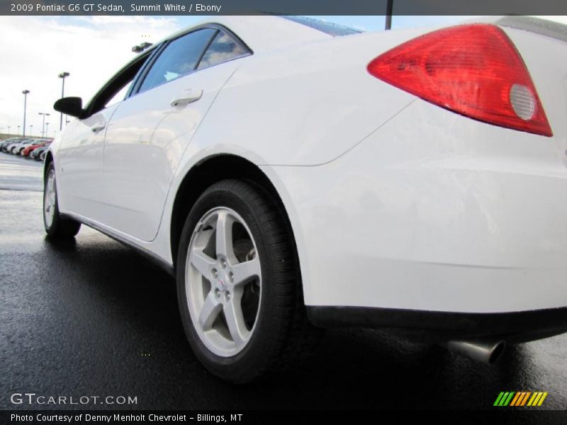 Summit White / Ebony 2009 Pontiac G6 GT Sedan