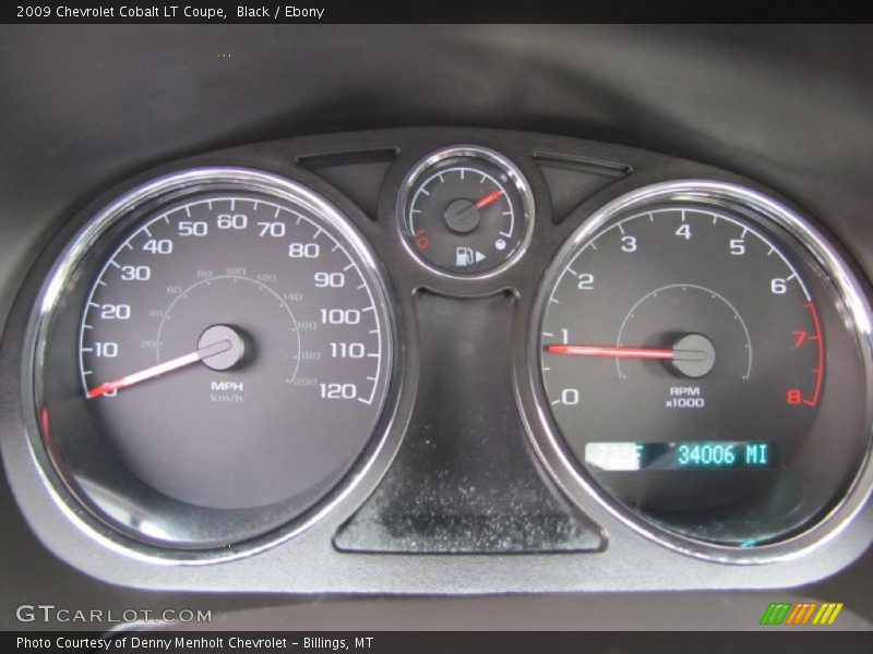 Black / Ebony 2009 Chevrolet Cobalt LT Coupe