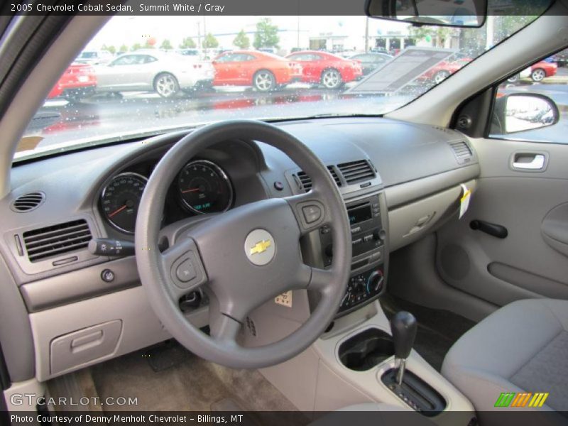 Summit White / Gray 2005 Chevrolet Cobalt Sedan