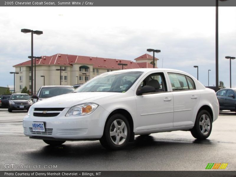Summit White / Gray 2005 Chevrolet Cobalt Sedan