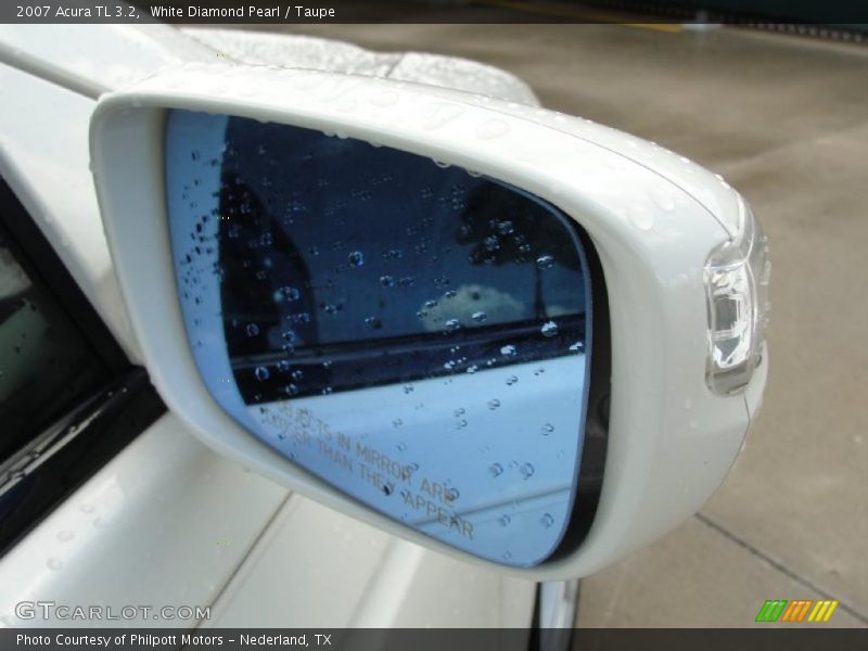 White Diamond Pearl / Taupe 2007 Acura TL 3.2