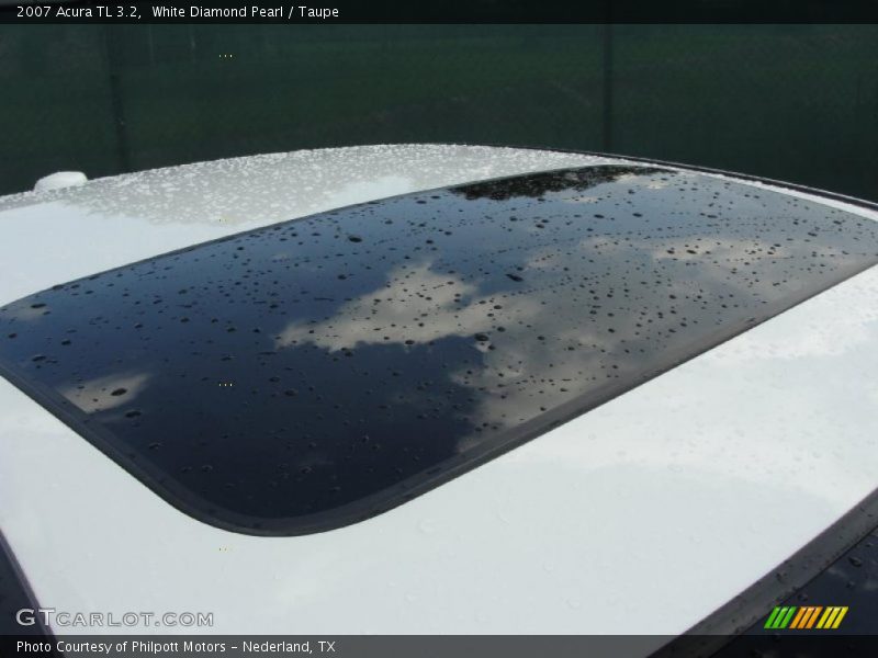 White Diamond Pearl / Taupe 2007 Acura TL 3.2