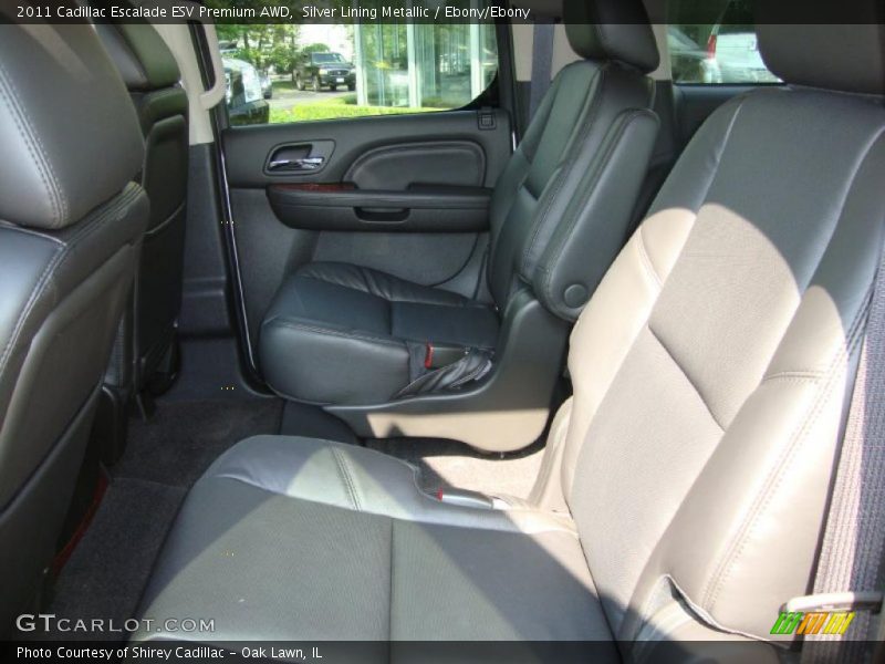 Silver Lining Metallic / Ebony/Ebony 2011 Cadillac Escalade ESV Premium AWD