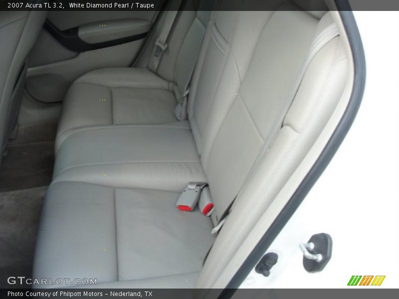 White Diamond Pearl / Taupe 2007 Acura TL 3.2