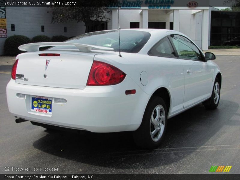 Summit White / Ebony 2007 Pontiac G5