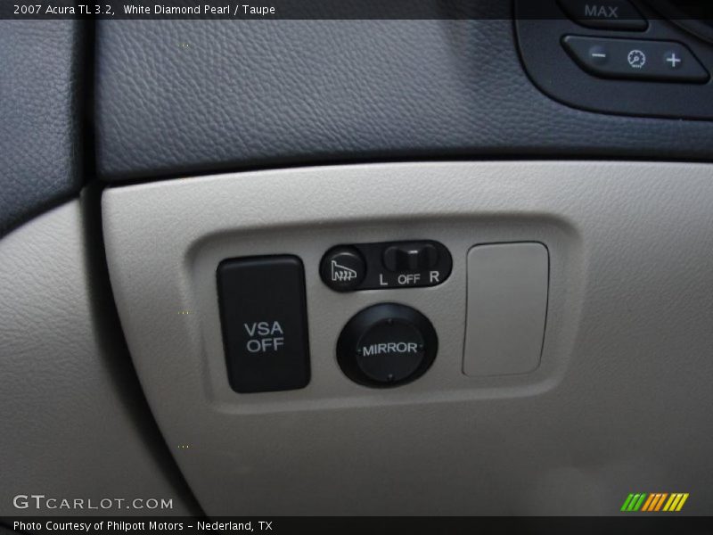 White Diamond Pearl / Taupe 2007 Acura TL 3.2