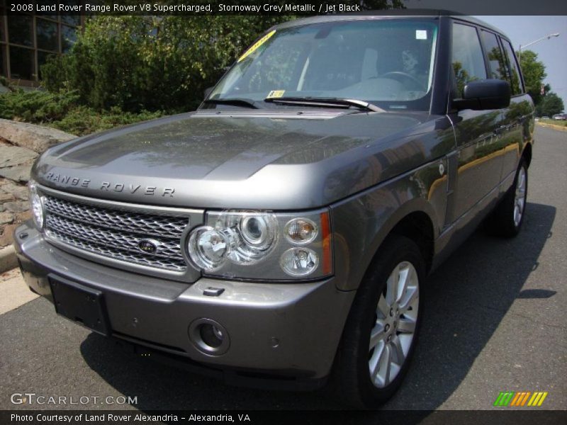 Stornoway Grey Metallic / Jet Black 2008 Land Rover Range Rover V8 Supercharged