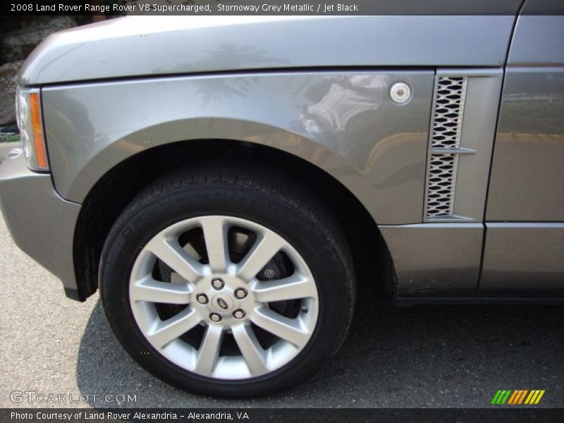 Stornoway Grey Metallic / Jet Black 2008 Land Rover Range Rover V8 Supercharged
